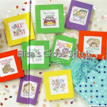 

CD240 14ct DIY Invitation Greeting Card Special Popular Full Set CrossStitch Greeting Card Cake Birthday Christmas Gift Sorry