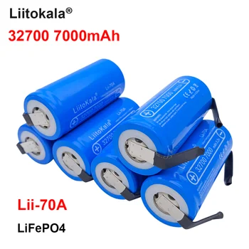 

10pcs LiitoKala Lii-70A High power 3.2 V 32700 7000mAh battery LiFePO4 35A 55A Continuous Discharge battery+Nickel Sheets