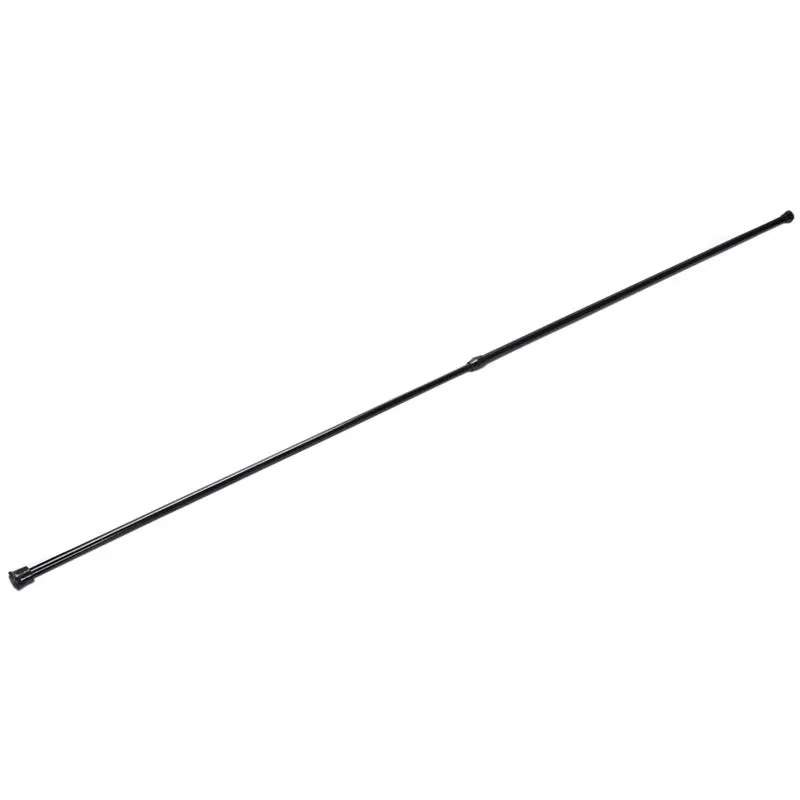 Extendable Telescopic Spring Loaded Net Voile Tension Curtain Rail Pole Rods,70~120cm,Black