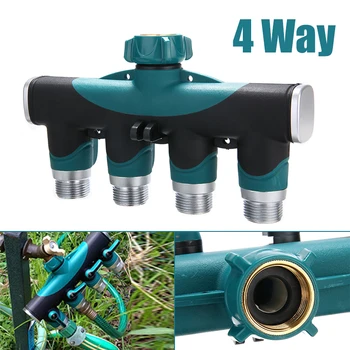 

3/4" Agriculture Irrigation Splitters One-to-four Valve Distributor Garden Water Connectors Standard Thread For Irrigation Tool