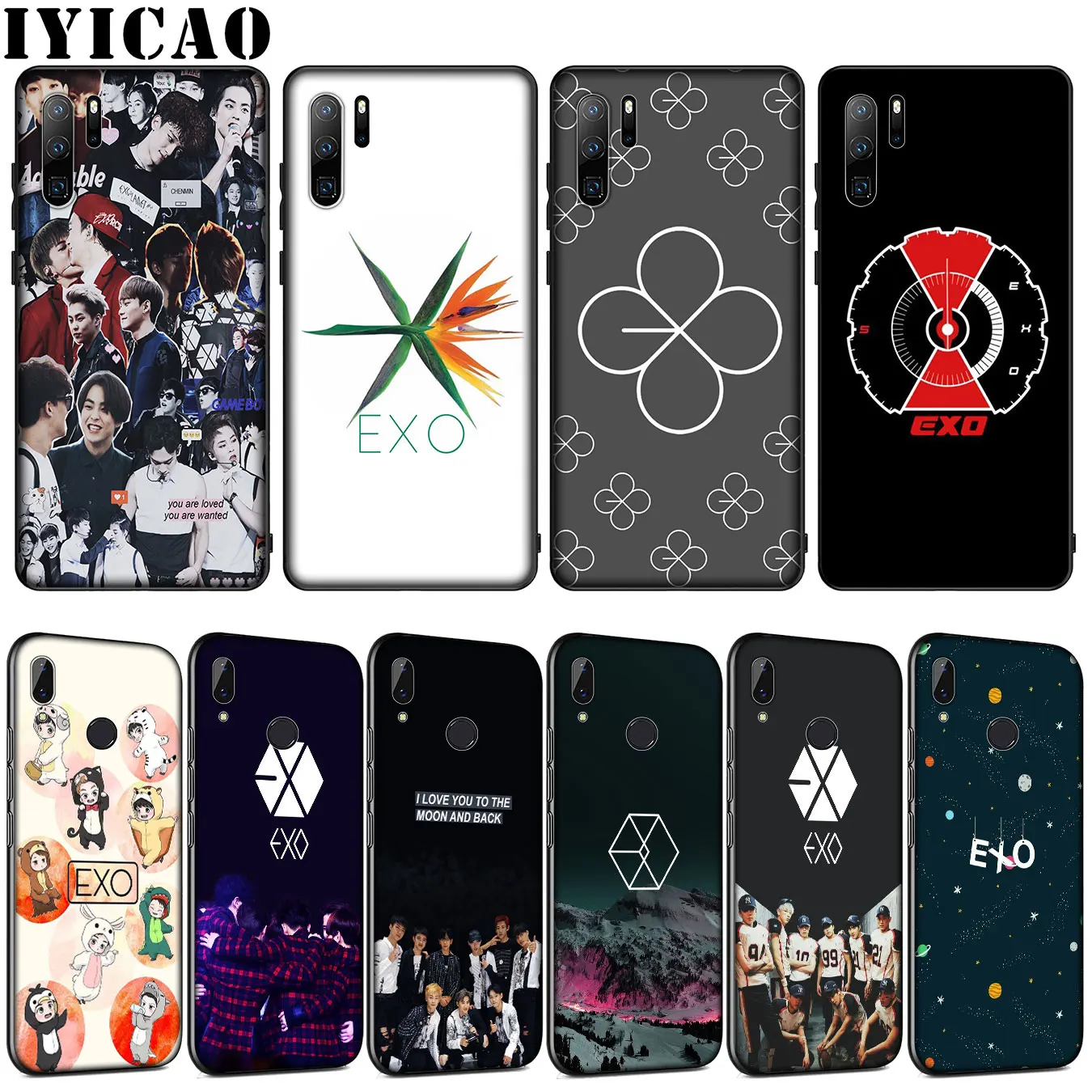 EXO lucky one Мягкий силиконовый чехол для huawei P30 P20 Pro P10 P9 Lite Mini 2017 2016 P Smart Z Plus 2019 |
