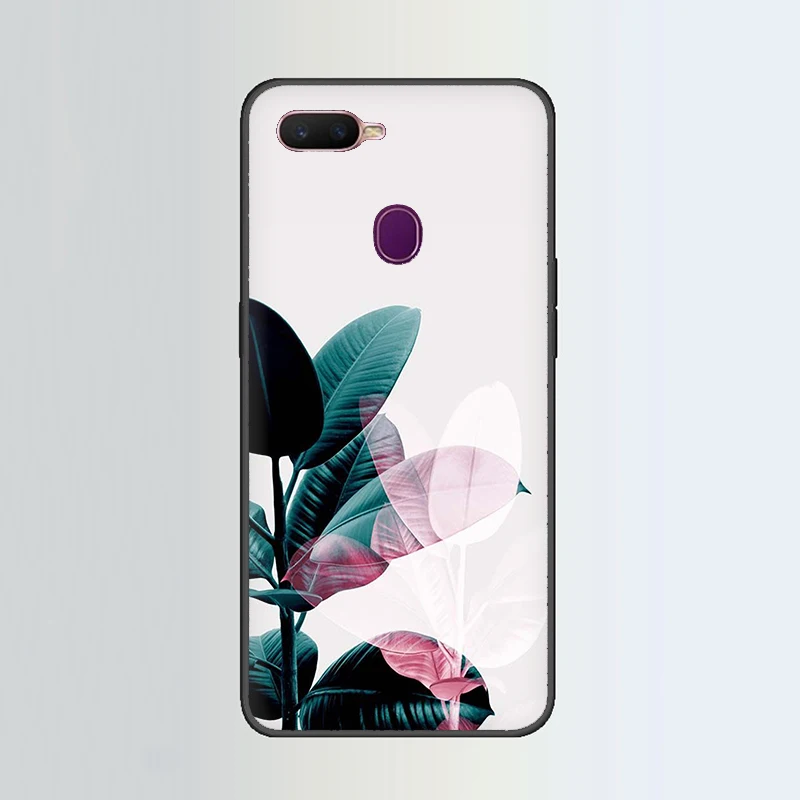 Тропические растения и листья силиконовый чехол для телефона для OPPO R17 R15 F11 F9 Pro R11s A77 R11 R9s F9 F7 A73 A83 A59 A39 A5 - Цвет: B5