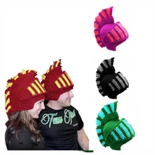 Новинка, женская и мужская римская рыцарская шапка-доспехи, зимний комплект вязаная шапка+ шарф ручной работы, шлем, вязаные шапки-бини, подарок на день рождения, смешная шапка