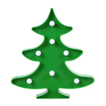 

Ornaments Lights Home Table LED Christmas Tree Night Light Xmas Decoration Room Lamp Gift Modeling Bedside