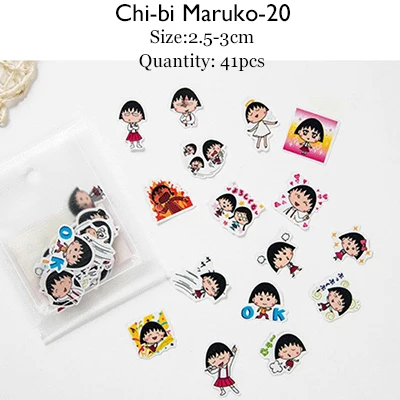 Maruko Линия друзей мультфильм Сейлор Мун Скрапбукинг наклейки Набор Gudetama кошка милые корги цветок декор канцелярские наклейки журнал - Цвет: Maruko