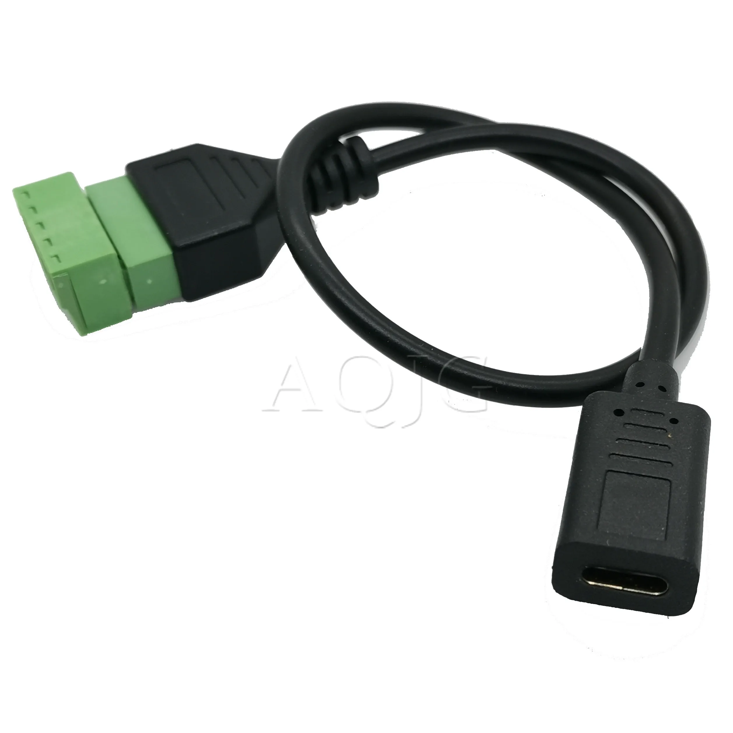 Женский винтовой разъем USB 3 1 Type C на 5 контактный с защитой для терминала без пайки