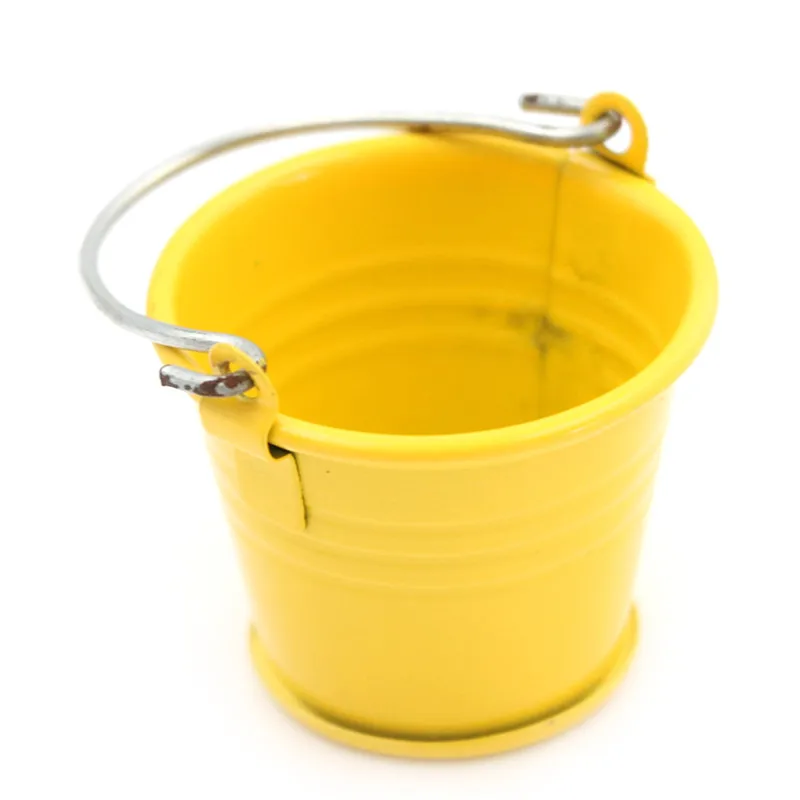 1/12 Metal Watering Can Buckets Garden Miniature Decoration For Children Kids Dolls Acces Dollhouse Miniature Furniture Toys