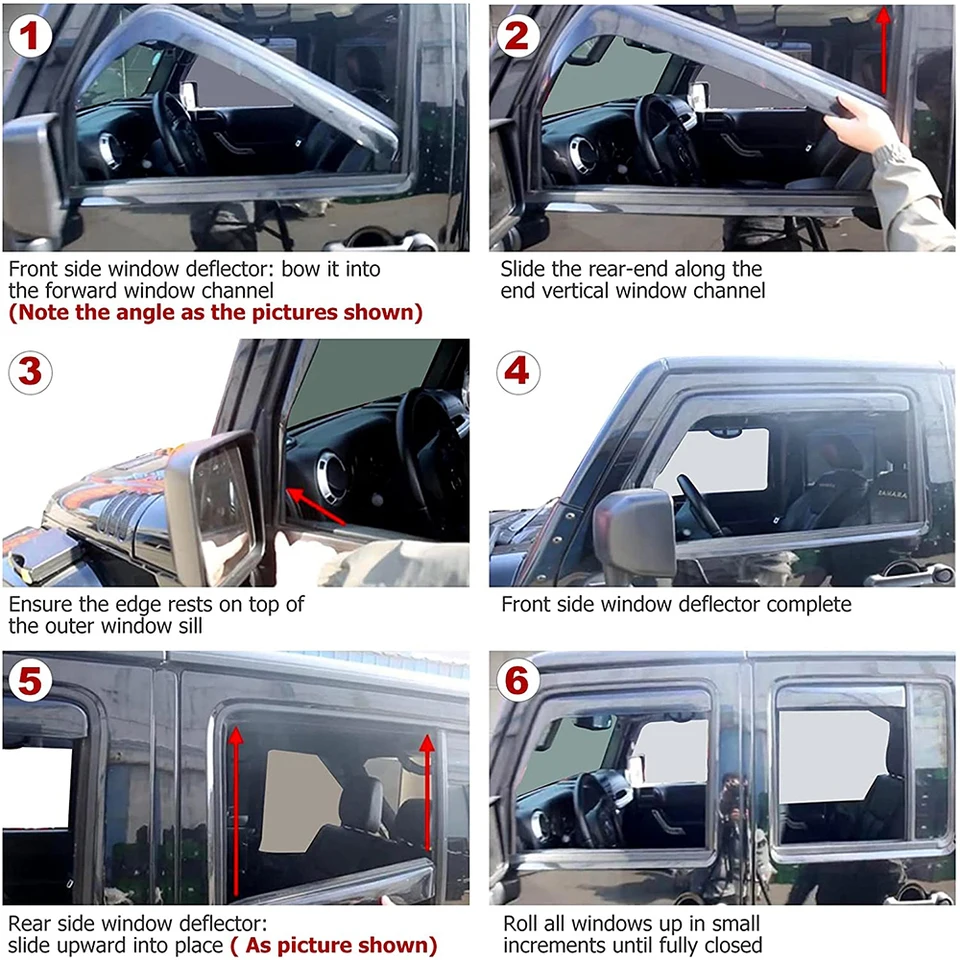 Smoke Tinted Window Visors Deflectors Rain Guards - Buy Smoke Tinted...