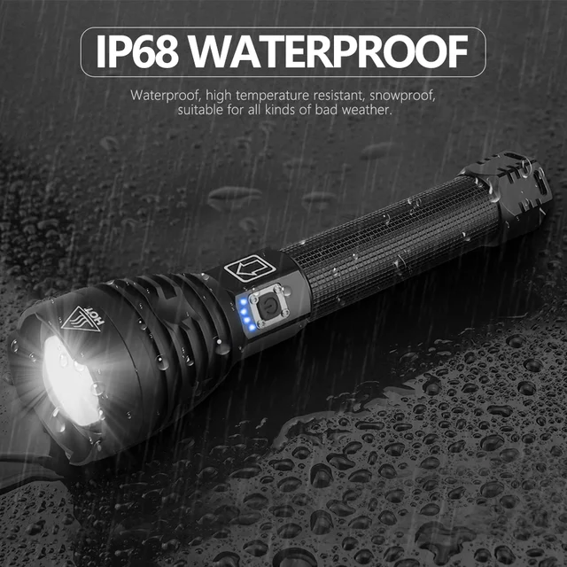 Самый яркий Перезаряжаемый светодиодный светильник-вспышка XHP90 XHP70.2, супер мощный фонарь, водонепроницаемый охотничий светильник с зумом, аккумулятор 18650 26650
