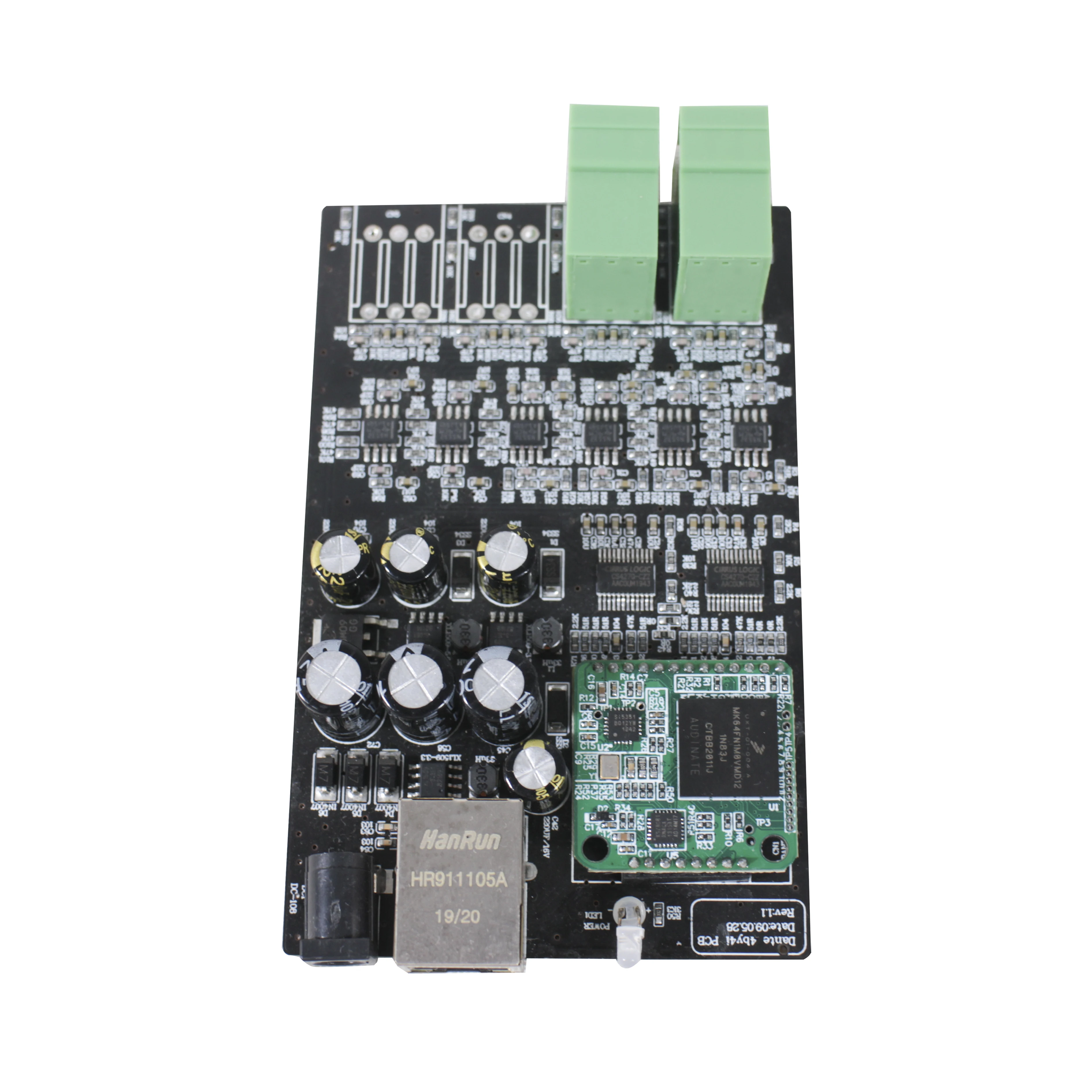 Professional Dante Audio IP Network PCB 2 In 2 Out