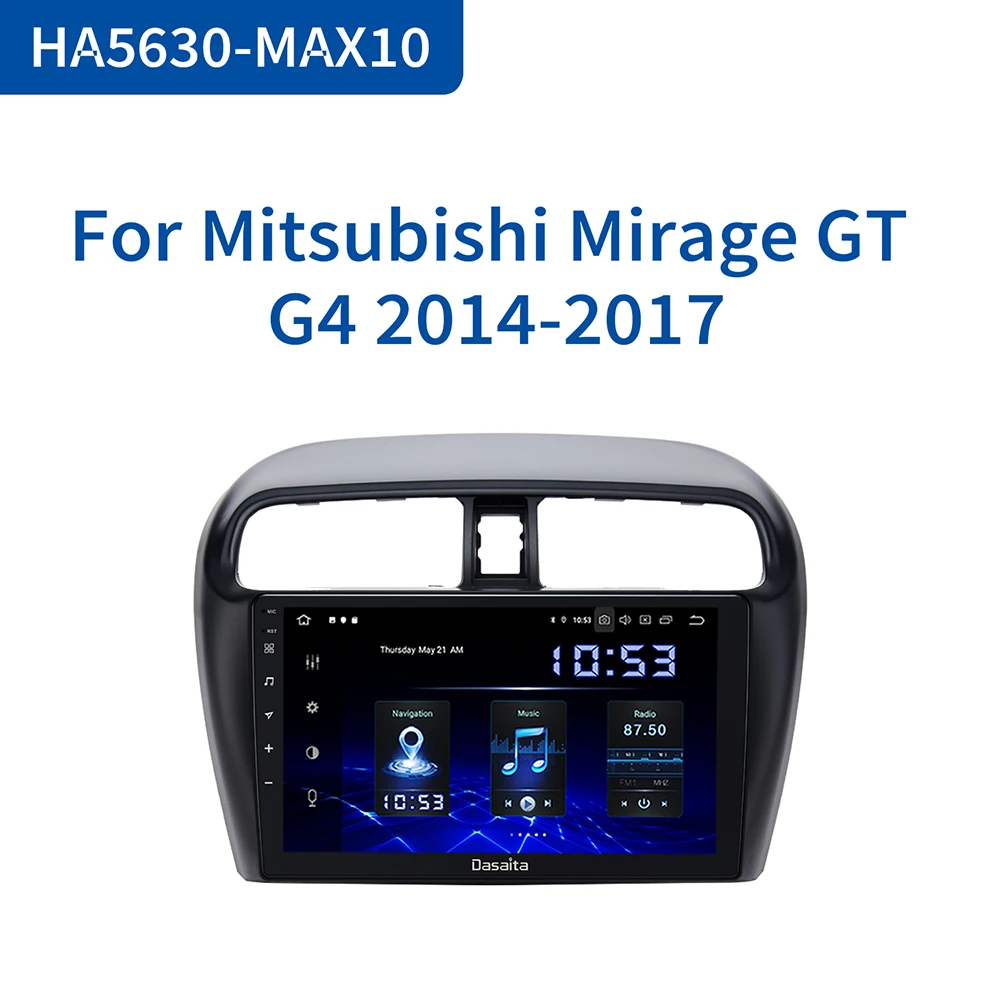 Автомагнитола Dasaita 1 din Android 10 0 для Mitsubishi Mirage GT G4 9 дюймов мультисенсорный экран
