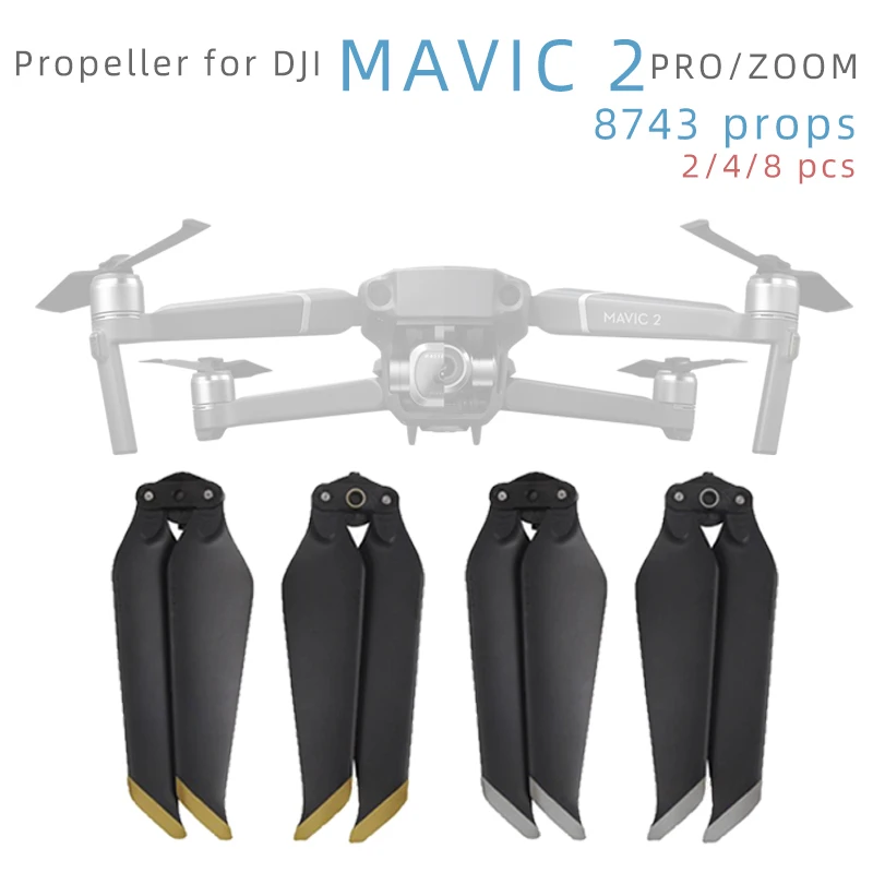 Пропеллер 4/8 с низким уровнем шума для DJI Mavic 2 Pro Zoom быстросъемное складное лезвие