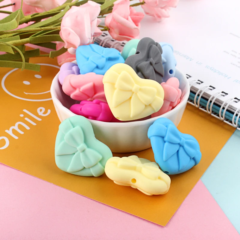 Teething Toys Baby Teething Toys Silicone Teething Toys Silicone Beads Silicone Teething Beads Silicone Teether 5pcs Silicone Animal Cartoon Baby Beads Teether Koala Cat Dog Bear For Pacifier Clips Beads Newborn Food grade Teething Products