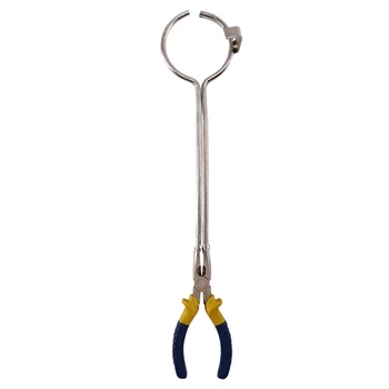 

40cm Stainless Steel Crucible Tong Clamp Graphite Melting Furnace Pliers Tool Anti-Corrosion Anti-Rust Anti-Slip Jaw Design