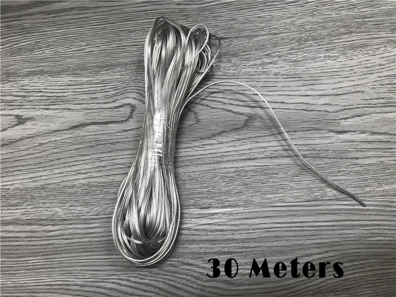 100Meters 26AWG 2468 UL2468 PVC Tinned Bare Copper Cord Gold Silver ROHS Audio Cable Speaker Cable Transparent line (3)