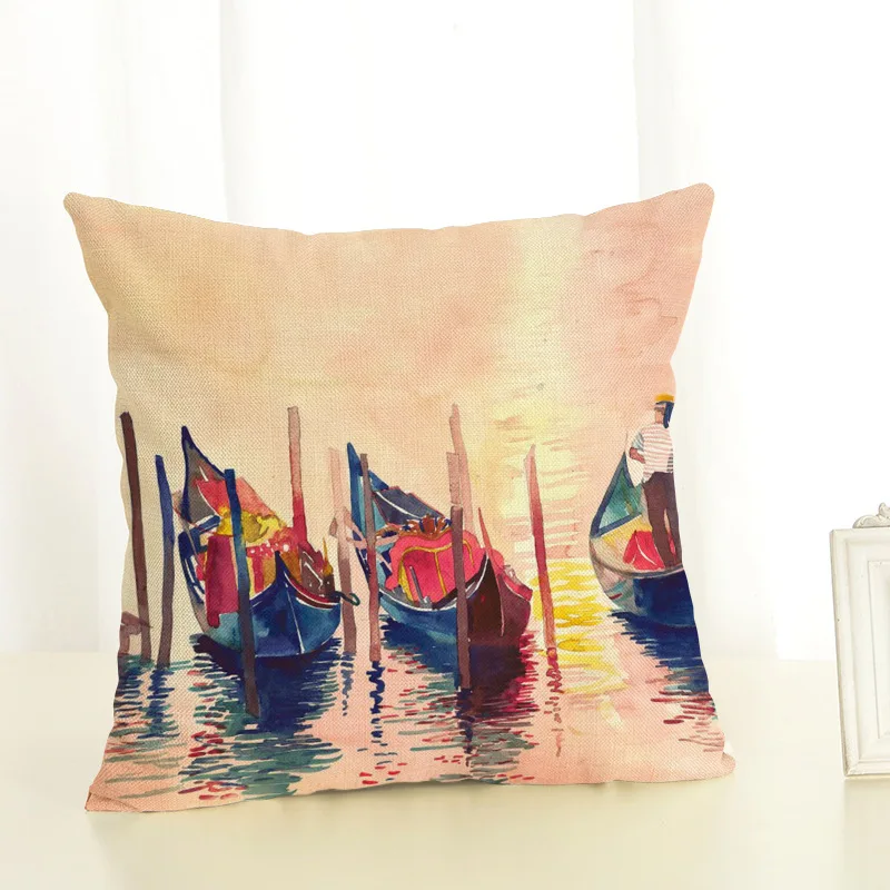 Декоративные подушки для дома Bordes Impressionism, наволочка для подушки, персонализированный Чехол для подушки с рисунком, чехол для подушки