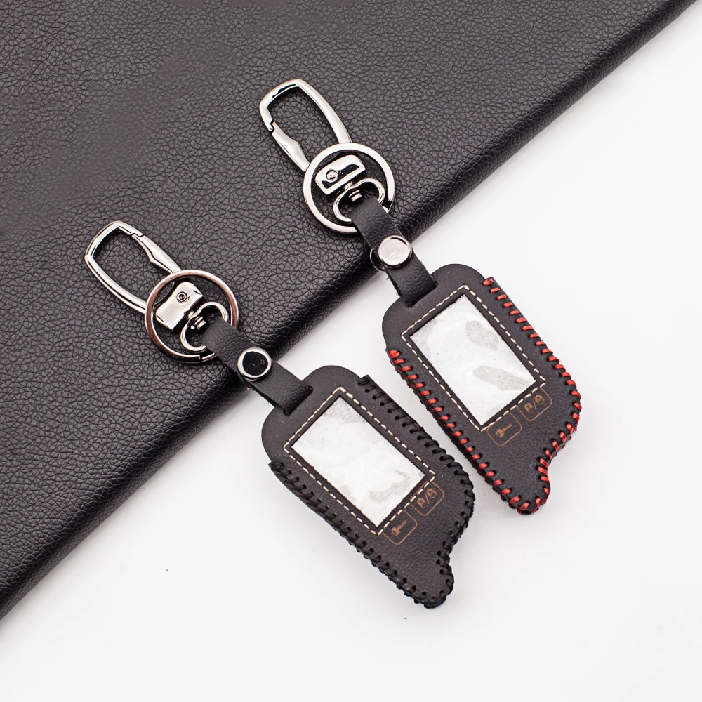 Tw9.5 Vendita Calda Morbida Pelle Della Copertura Per Tomahawk 9.5 9.9 A Due Vie Di Allarme Auto Russa Lcd A Distanza Proteggere Borsette