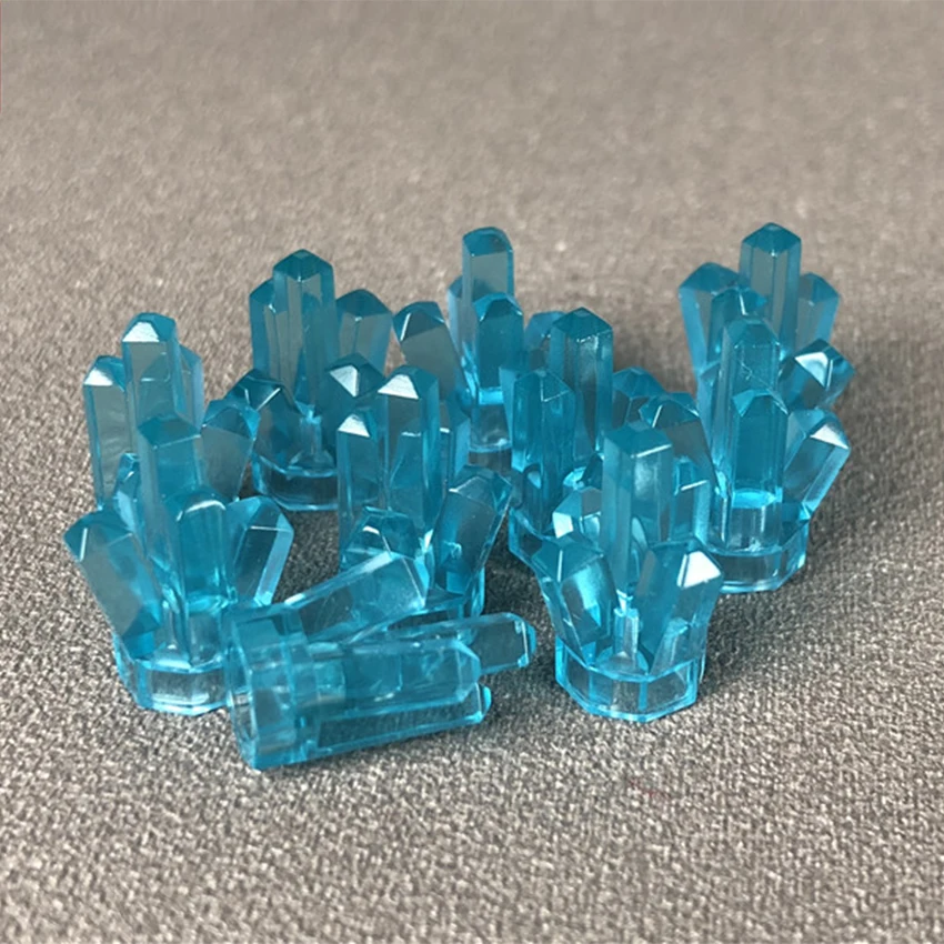 10 шт./компл. Mineral Crystal Gem MOC аксессуары кирпич городской детский строительный блок