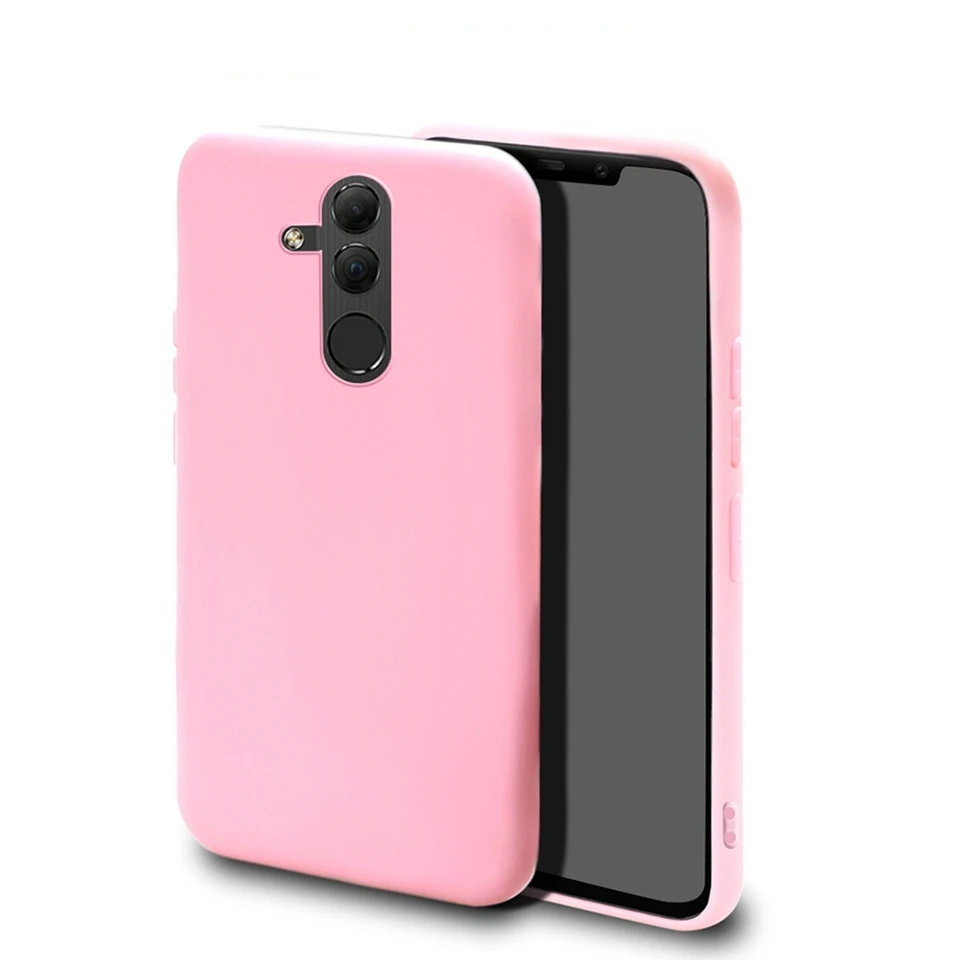Мягкий силиконовый чехол карамельного цвета для телефона Huawei Mate 20 Lite защитная