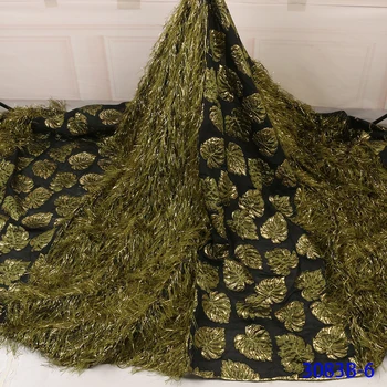 

African Lace Fabric High Quality 2019 Brocade Lace Fabric Embroidery African Jacquard Lace For Bridal Lace 3083b