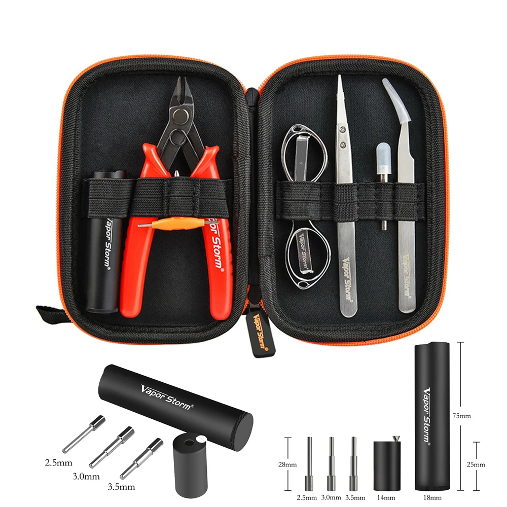 

Newest Vapor Storm V2 DIY Coil Jig Coiling Tool Kit for RDA RDTA RTA Heating Wire Wick Diy vape Tank Wind Master Tool