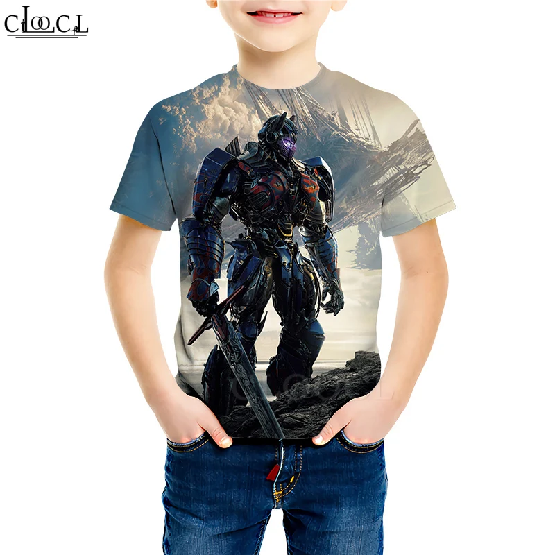 Kids T shirt 14 Одежда для маленькой дочки; футболка с рисунком супергероя Бамблби; футболки с короткими рукавами и 3D принтом для мальчиков и девочек; Повседневные детские топы для малышей - Цвет: Kids T shirt 14