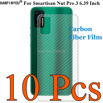 Перейти на Алиэкспресс и купить 10 шт./партия для Smartisan Nut Pro 3 Pro3 3D ультратонкая задняя пленка из углеродного волокна наклейка с защитой экрана (не закаленное стекло)