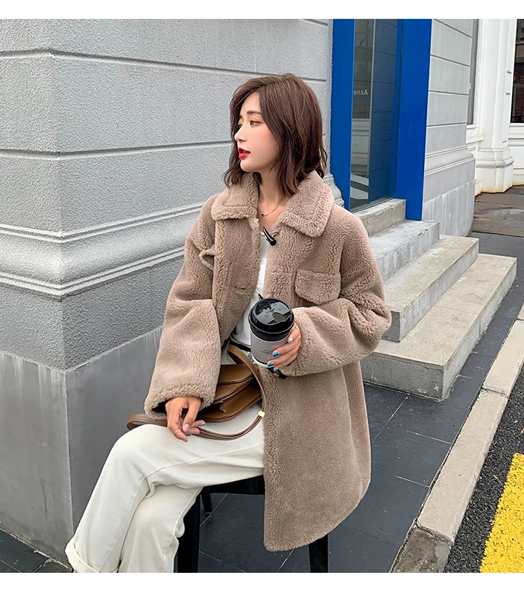 Новинка, женская одежда, зимняя верхняя одежда, настоящие пальто, Ms. Yang Jianrong, меховое пальто, композит 1023