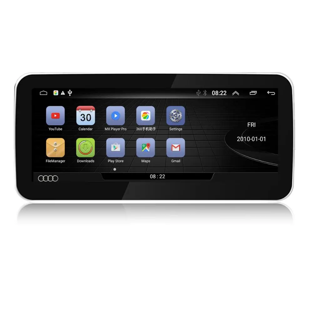 COIKA 10,2" Android 9,0 система автомобильный экран gps Navi для Audi A4 A5 2009- BT Телефонная книга зеркальный экран видео сенсорный экран