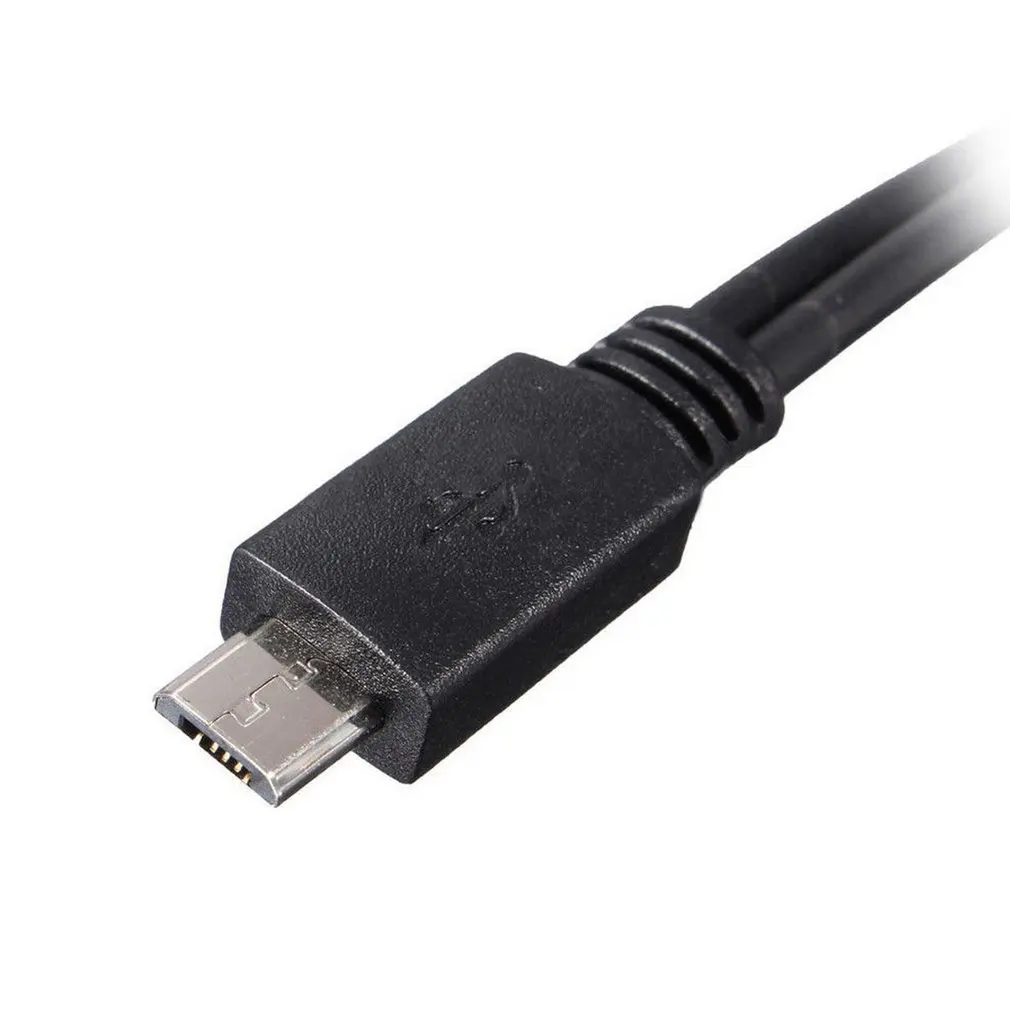 OTG Хост разветвитель питания Y Micro USB штекер гнездо адаптер кабель Шнур