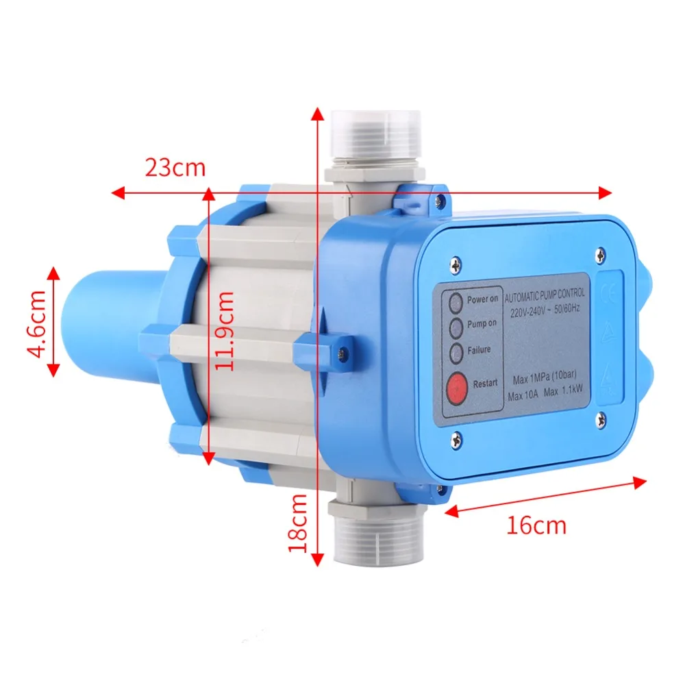 facet Sikker brevpapir High Quality AC 220v 240v Automatic Water Pump Pressure Controller Control  Switch Unit Electronic Using For Garden Housing|Flow Meters| - AliExpress