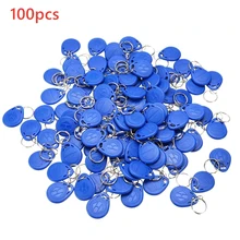 100 шт. RFID 125 кГц тег TK4100 EM4100 близость брелоки RFID карты для контроля доступа посещаемость времени