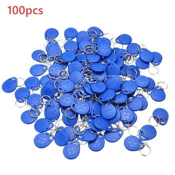 

100pcs RFID 125KHz Tag TK4100 EM4100 Proximity Keyfobs Tags RFID Card for Access Control Time Attendance