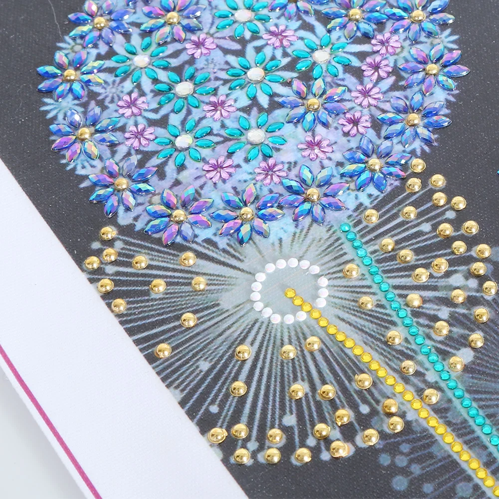 5D алмазная вышивка в форме цветка одуванчика, подарок для дома, стразы с кристаллами