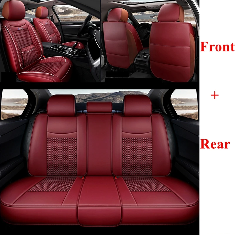 Автомобильный чехол для сиденья Volkswagen Passat b5 b6 b7 b8 polo Touareg golf 4 5 6 7 BORA CANDY MAGOTAN Sagitar SPORTSVAN PHIDEON GOL - Название цвета: red standard
