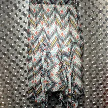 Новинка, Женская юбка с цветочным принтом, эластичная талия, нестандартная юбка