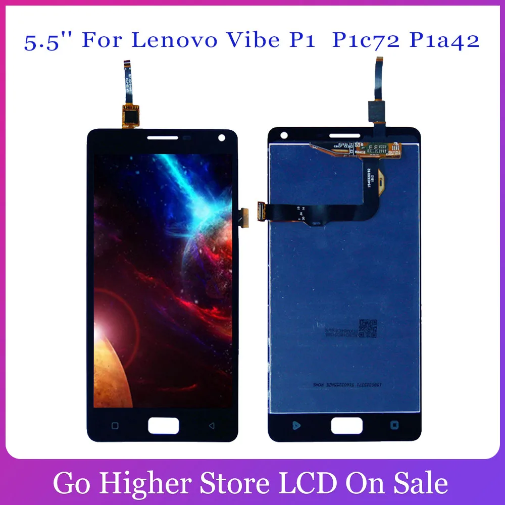 ЖК-дисплей 5 ''для Lenovo Vibe P1 P1c72 P1a42 p1c58 дигитайзер сенсорный экран в сборе 1920x1080