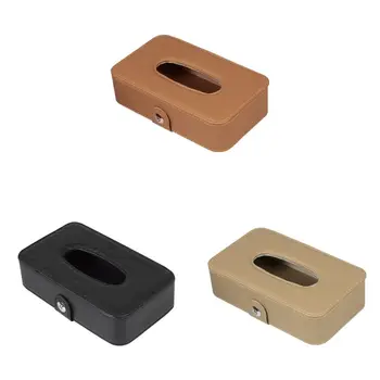 

Car Sunshade Hanging Mount Tissue Box Leather Back Seat Headrest Case Multi-use Paper Holder Automotive Interior Truck
