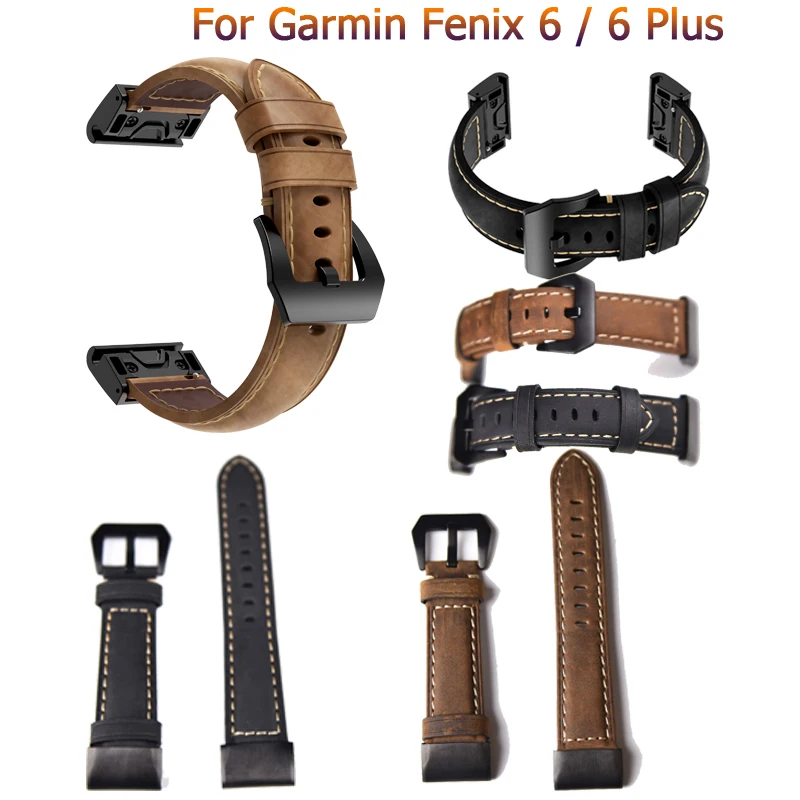 

Leather wrist Watch Strap Easy fit quick Link Bracelet Belt 22MM For Garmin Fenix 5/ 5 Plus fashion Smart Watch bands wristbands