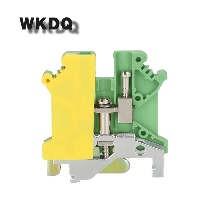 

10pcs USLKG 5N Equivalent to PHOENIX Ground Din Rail Screw Terminal Block PE With The Same Shape to Universal Connector