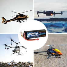  Zeee 3S Lipo Battery 11.1V 100C 7000mAh Softcase with T Plug Battery for RC Car Truck Tank RC Drone Helicopter RC Models Parts 