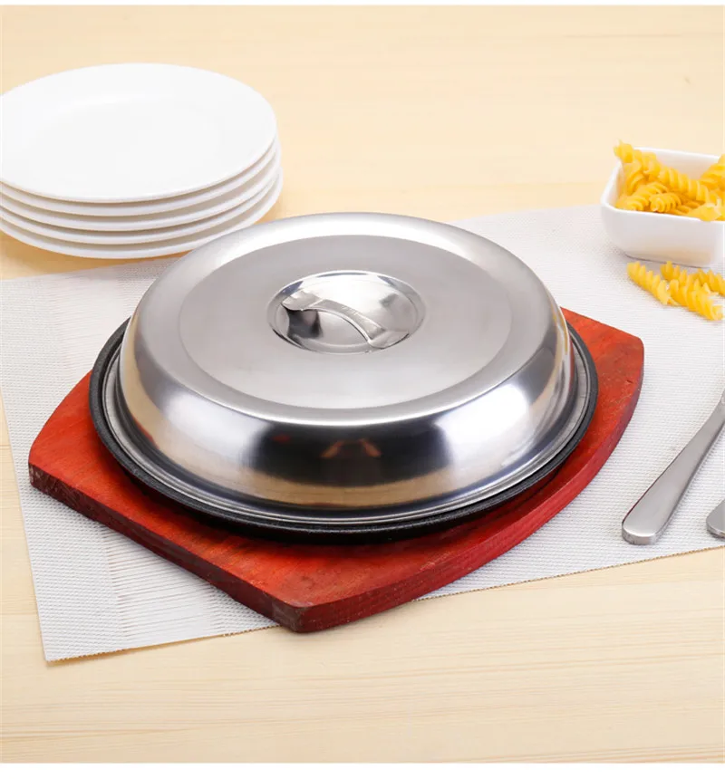 ERTXGBA ローストステーキ中華鍋蓋調理器具フライパン用丸