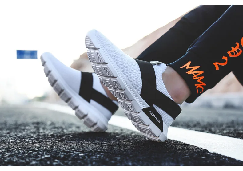 

2018 Summer New Style Fly Woven Large Size Fly Woven Casual Korean-style MEN'S SHOES Lazy Driving Shoes Social Lively Fella Shoe