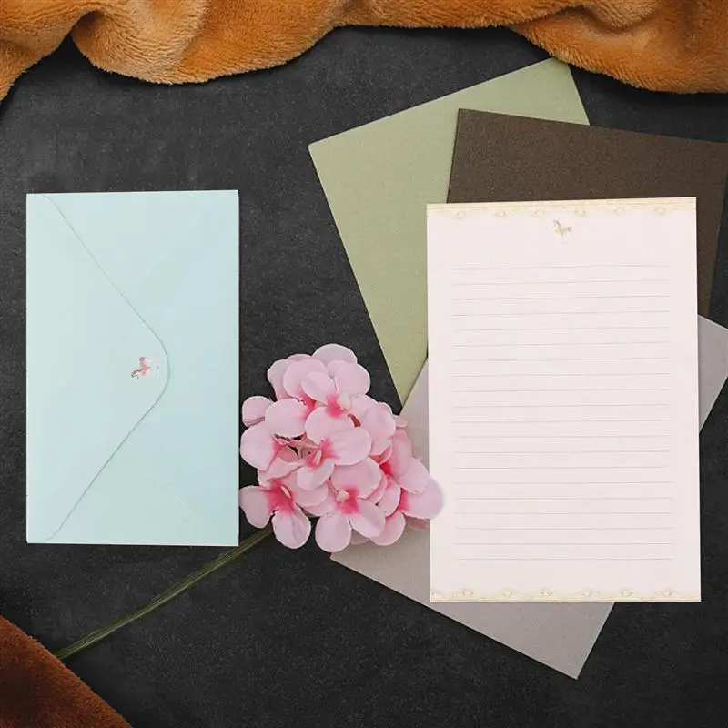 Floral Design Letter Paper Envelopes Set Writing Paper Note Sets Stationery Gift Printing Products Letter Pad
