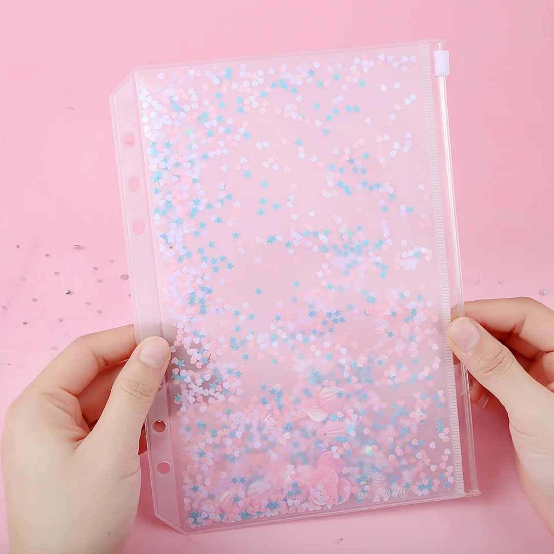 Kawaii звезды с отрывными листами на молнии чехол путешественник Тетрадь сумка для