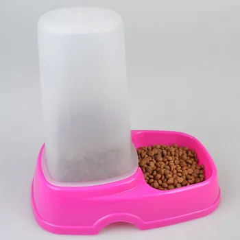 

Automatic Feeder Vertical Self-help Dog Food Bowl Pet Dog Cat Bowl Food Barrel Plastic Bowl pet products