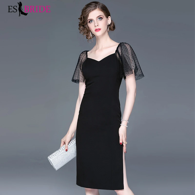 nuevos vestidos formales para mujer vestido de noche con cuello en V negro vestido fiesta noche elegante vestidos de ocasión especial|Vestidos de noche| - AliExpress