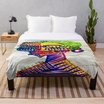 

African Queen Throw Blanket Soft Sherpa Blanket Bed Sheet Single Knee Blanket Office Nap Blanket