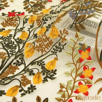 

1yard high quality embroidery mesh fabric multicolour wide 125cm breathable for DIY handmade accessroies dress