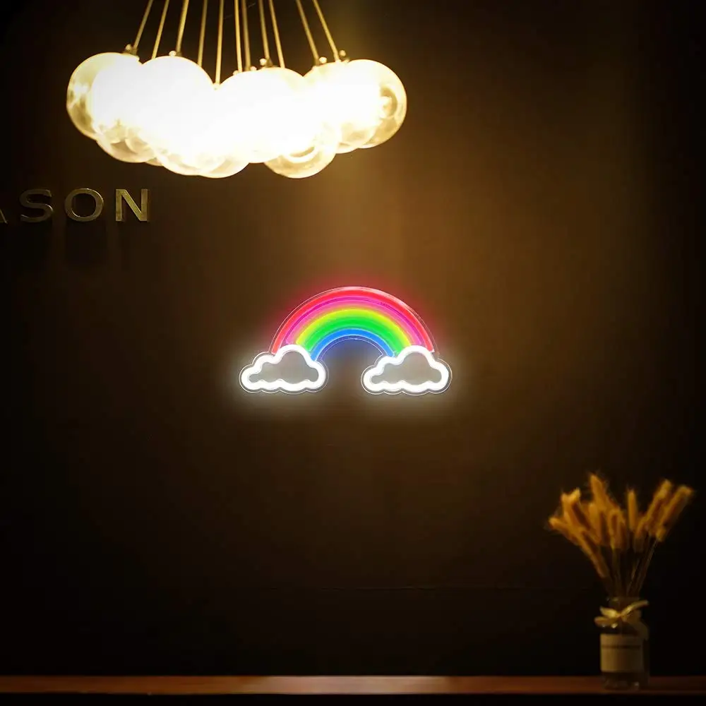 Новинка неоновые вывески светодиодные неоновые огни художественная настенная декоративная неоновая желтая USB лампа для детей спальня подарок на день рождения Бар Декор